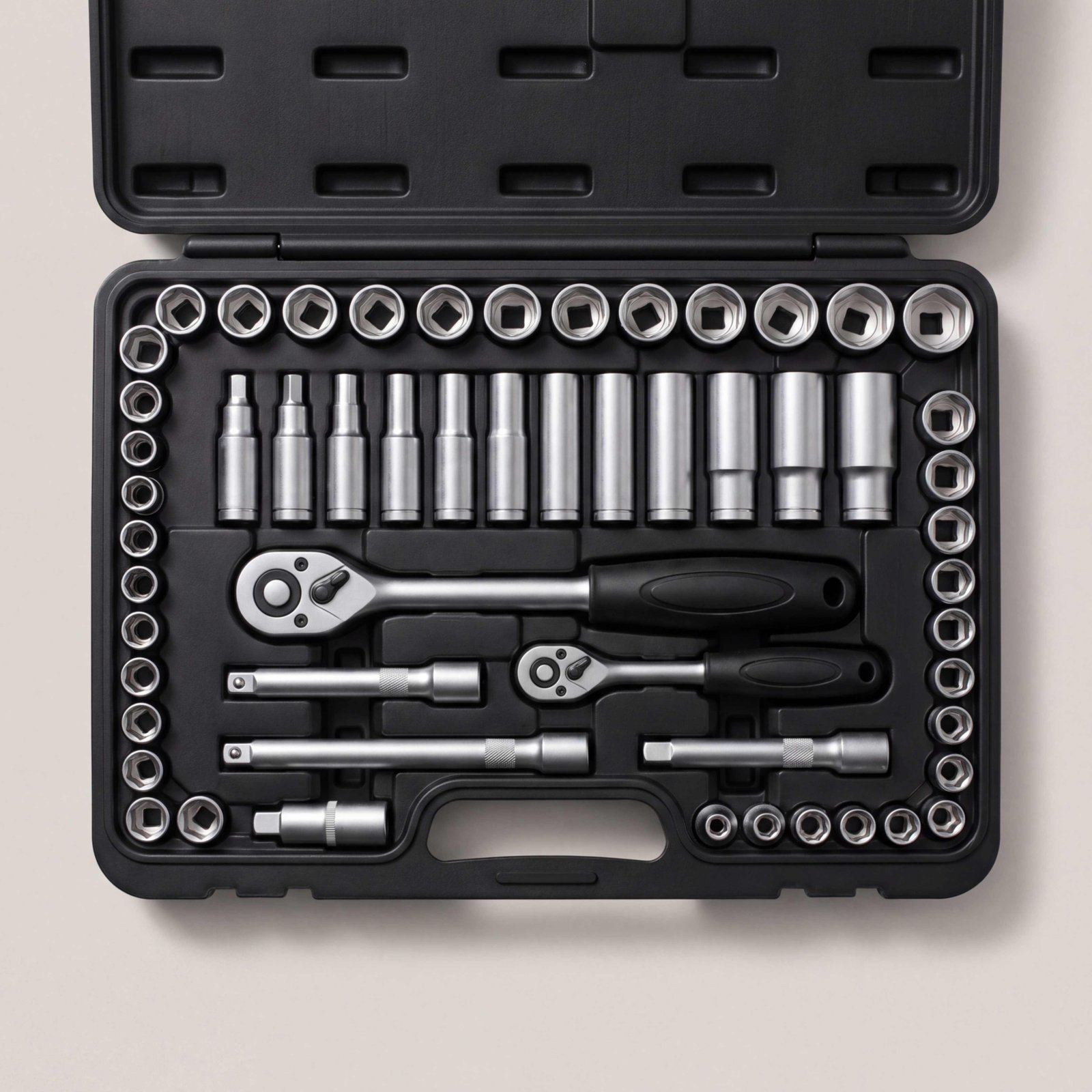 Socket Set, 1/4 and 3/8 Drive, 94 Piece